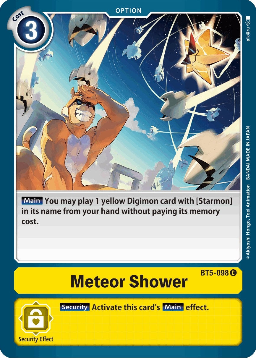 Image for Meteor Shower (BT5-098 C) (BT05) - Digimon Card Game