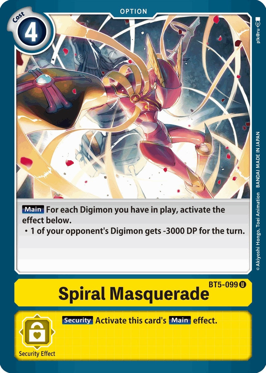 Image for Spiral Masquerade (BT5-099 U) (BT05) - Digimon Card Game