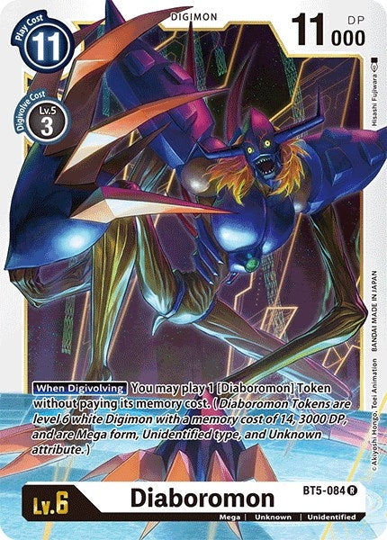 Image for Diaboromon (BT5-084 R) (BT05) - Digimon Card Game