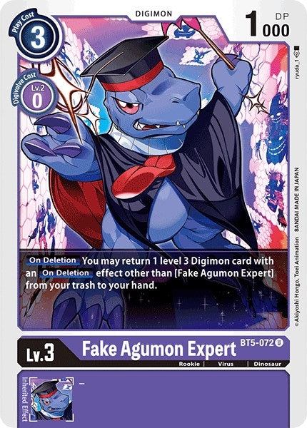 Image for Fake Agumon Expert (BT5-072 U) (BT05) - Digimon Card Game