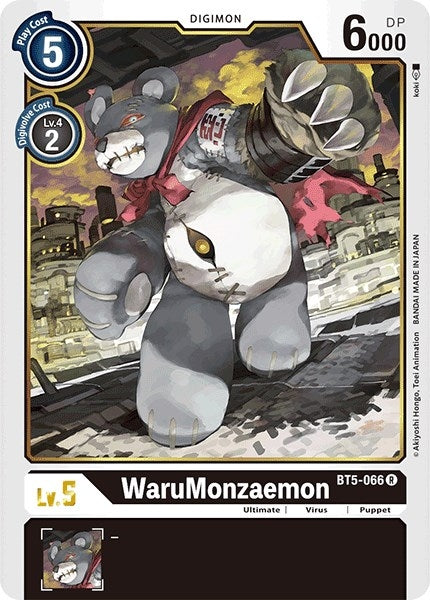 Image for WaruMonzaemon (BT5-066 R) (BT05) - Digimon Card Game