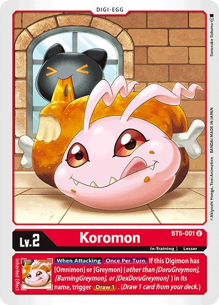 Image for Koromon (BT5-001 U) (BT05) - Digimon Card Game