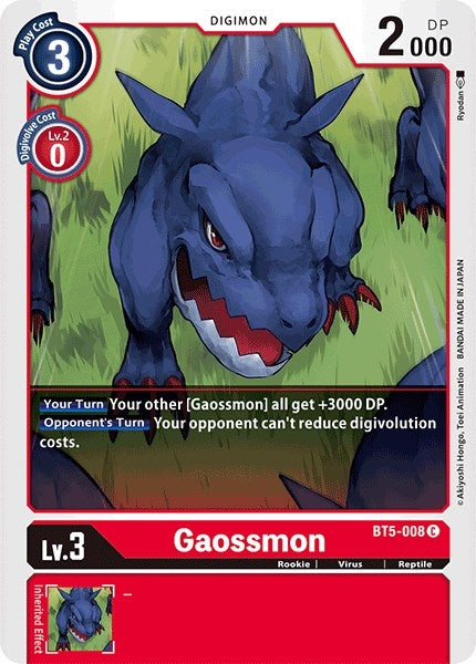 Image for Gaossmon (BT5-008 C) (BT05) - Digimon Card Game