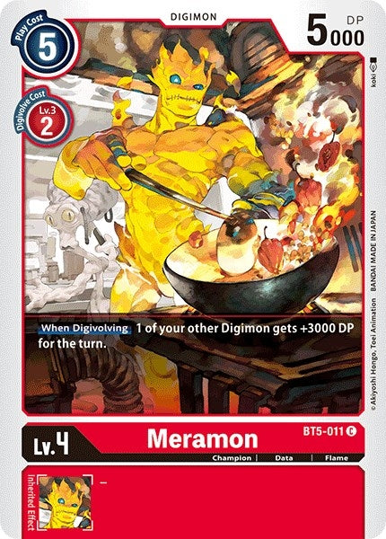 Image for Meramon (BT5-011 C) (BT05) - Digimon Card Game