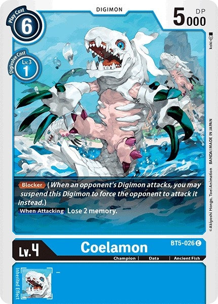Image for Coelamon (BT5-026 C) (BT05) - Digimon Card Game