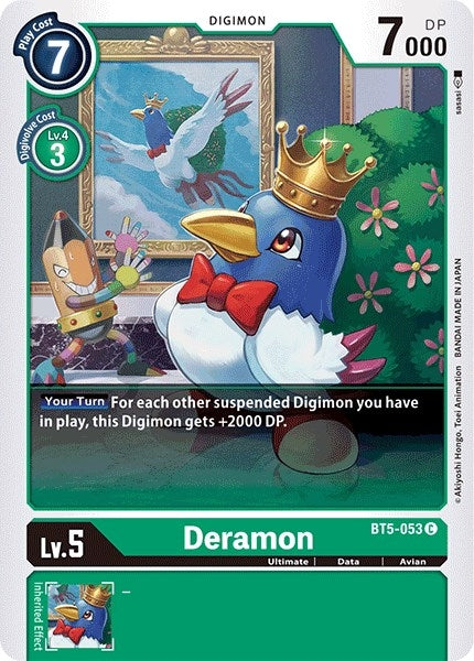 Image for Deramon (BT5-053 C) (BT05) - Digimon Card Game