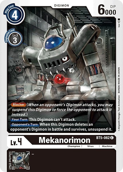 Image for Mekanorimon (BT5-062 C) (BT05) - Digimon Card Game