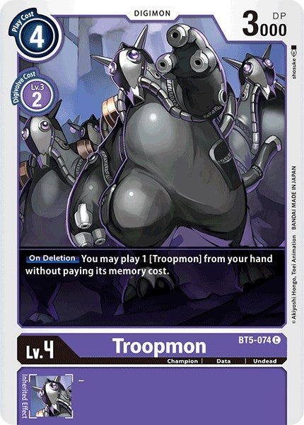 Image for Troopmon (BT5-074 C) (BT05) - Digimon Card Game