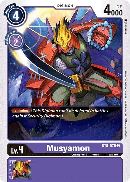 Image for Musyamon (BT5-075 C) (BT05) - Digimon Card Game