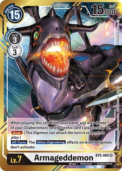 Image for Armageddemon (Alternate Art) (BT5-085 SR) (BT05) - Digimon Card Game