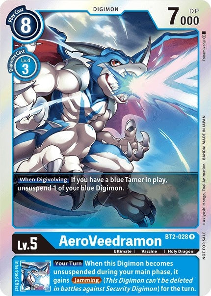 Image for AeroVeedramon - BT2-028 (Battle of Omni Pre-Release) (BT2-028 R) (BT01-03A) - Digimon Card Game