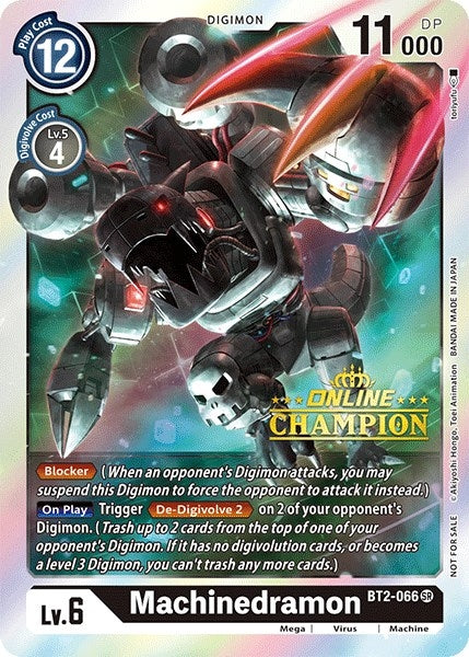 Image for Machinedramon - BT2-066 (2021 Championship Online Regional) [Online Champion] (BT2-066 SR) (BT01-03A) - Digimon Card Game
