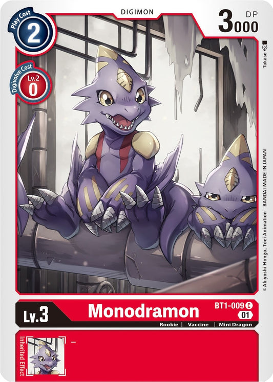 Image for Monodramon - BT1-009 (Alternate Art) (BT1-009 C) (ST-7) - Digimon Card Game