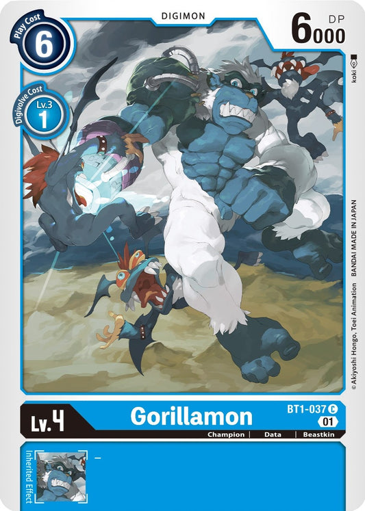 Image for Gorillamon - BT1-037 (Alternate Art) (BT1-037 C) (ST-8) - Digimon Card Game