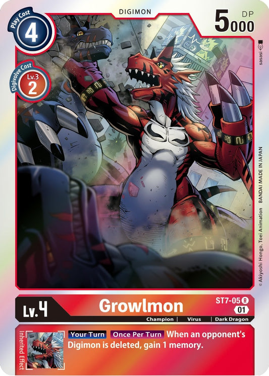Image for Growlmon (ST7-05 R) (ST-7) - Digimon Card Game