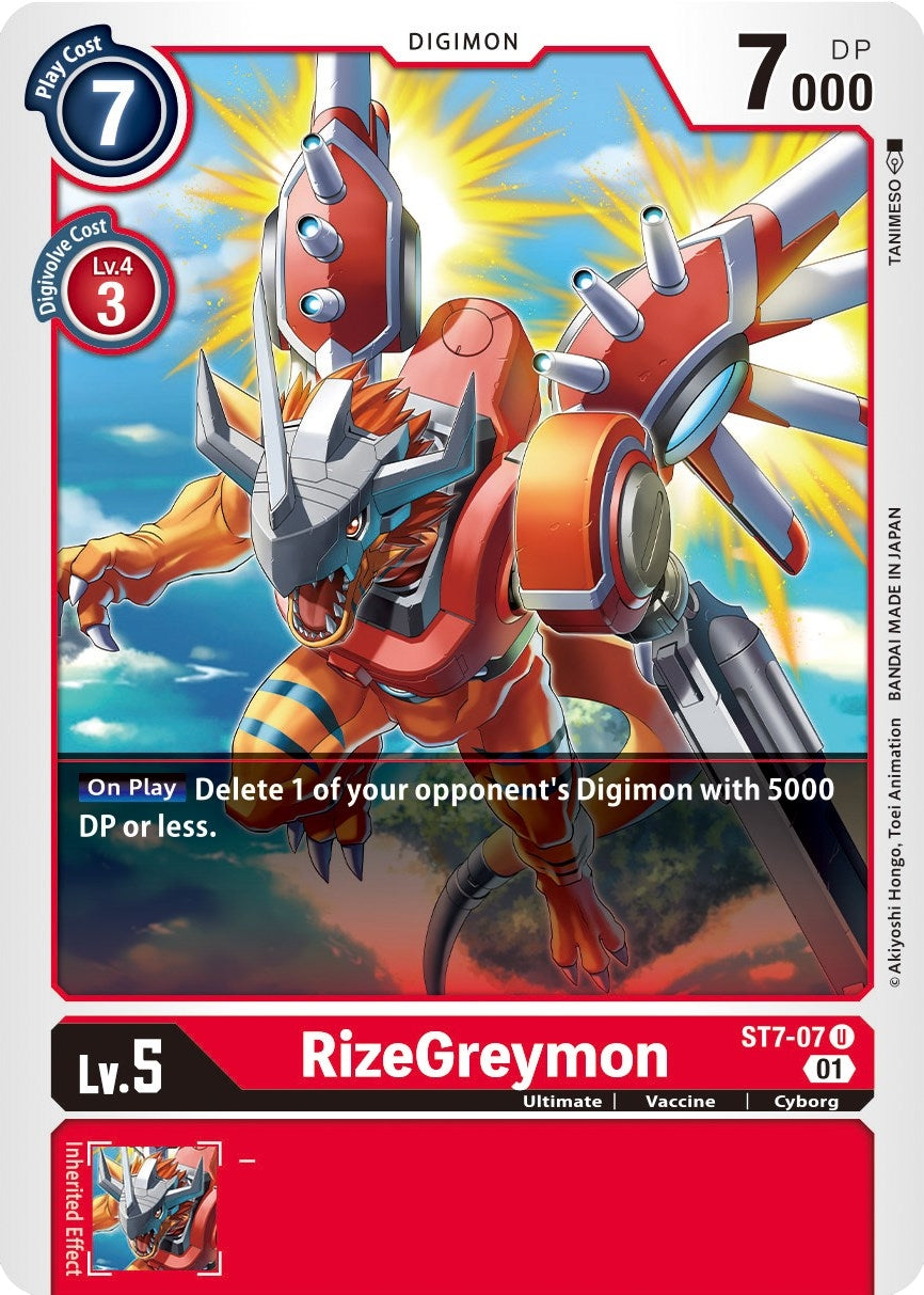Image for RizeGreymon (ST7-07 U) (ST-7) - Digimon Card Game