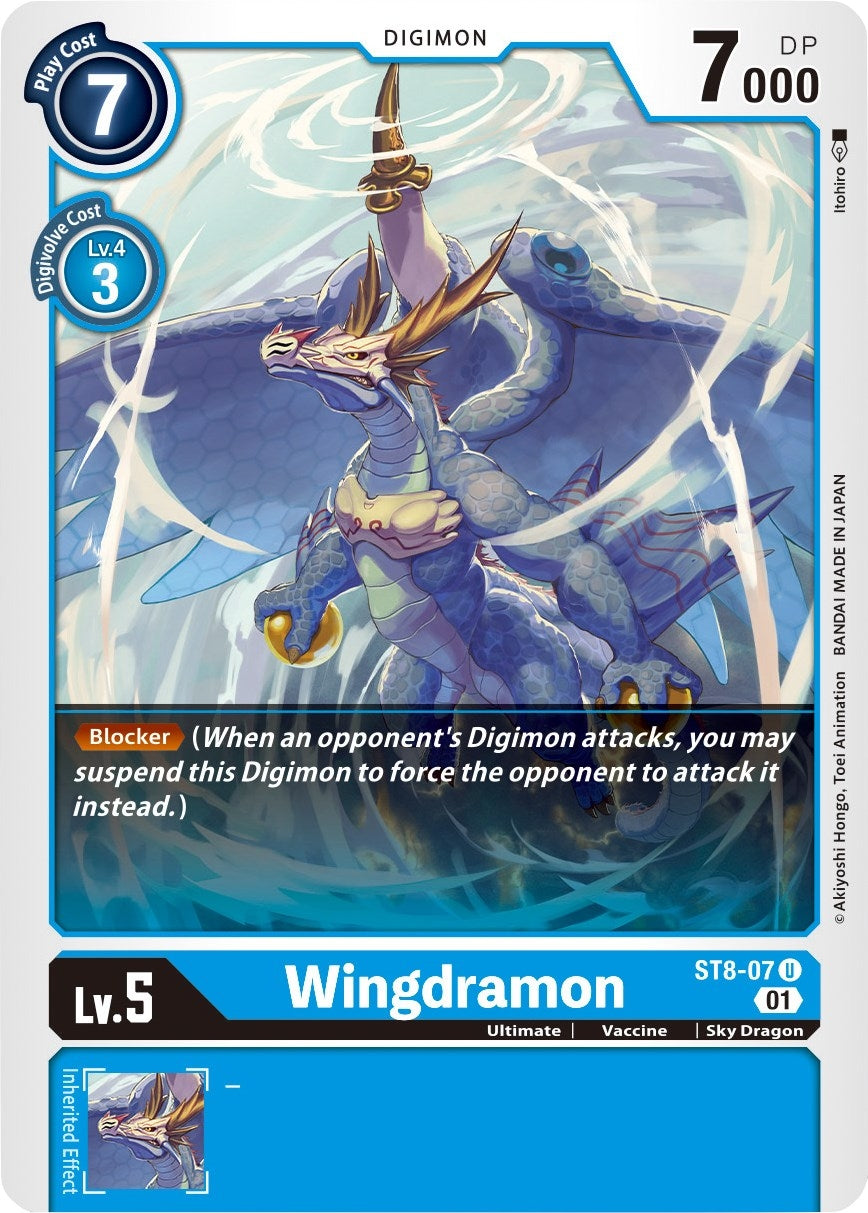 Image for Wingdramon (ST8-07 U) (ST-8) - Digimon Card Game