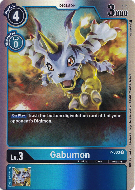 Image for Gabumon - P-003 (Rainbow Foil) (P-003 P) (D-PR) - Digimon Card Game