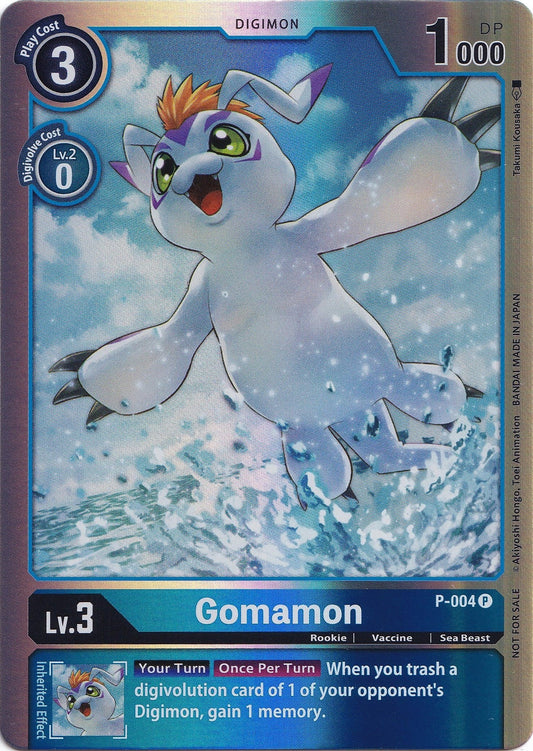 Image for Gomamon - P-004 (Rainbow Foil) (P-004 P) (D-PR) - Digimon Card Game