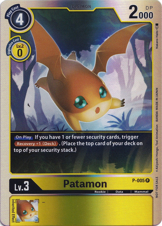 Image for Patamon - P-005 (Rainbow Foil) (P-005 P) (D-PR) - Digimon Card Game