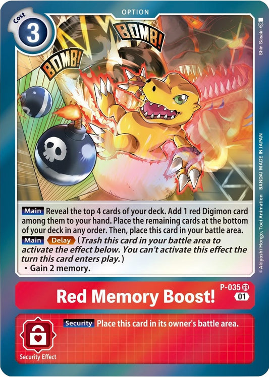 Image for Red Memory Boost! (P-035 SR) (D-PR) - Digimon Card Game