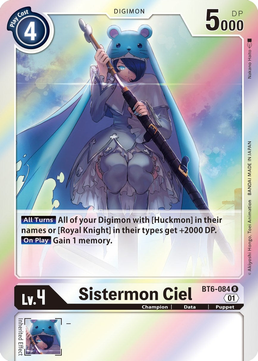 Image for Sistermon Ciel (BT6-084 R) (BT06) - Digimon Card Game