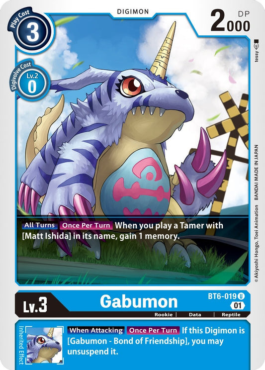 Image for Gabumon (BT6-019 U) (BT06) - Digimon Card Game