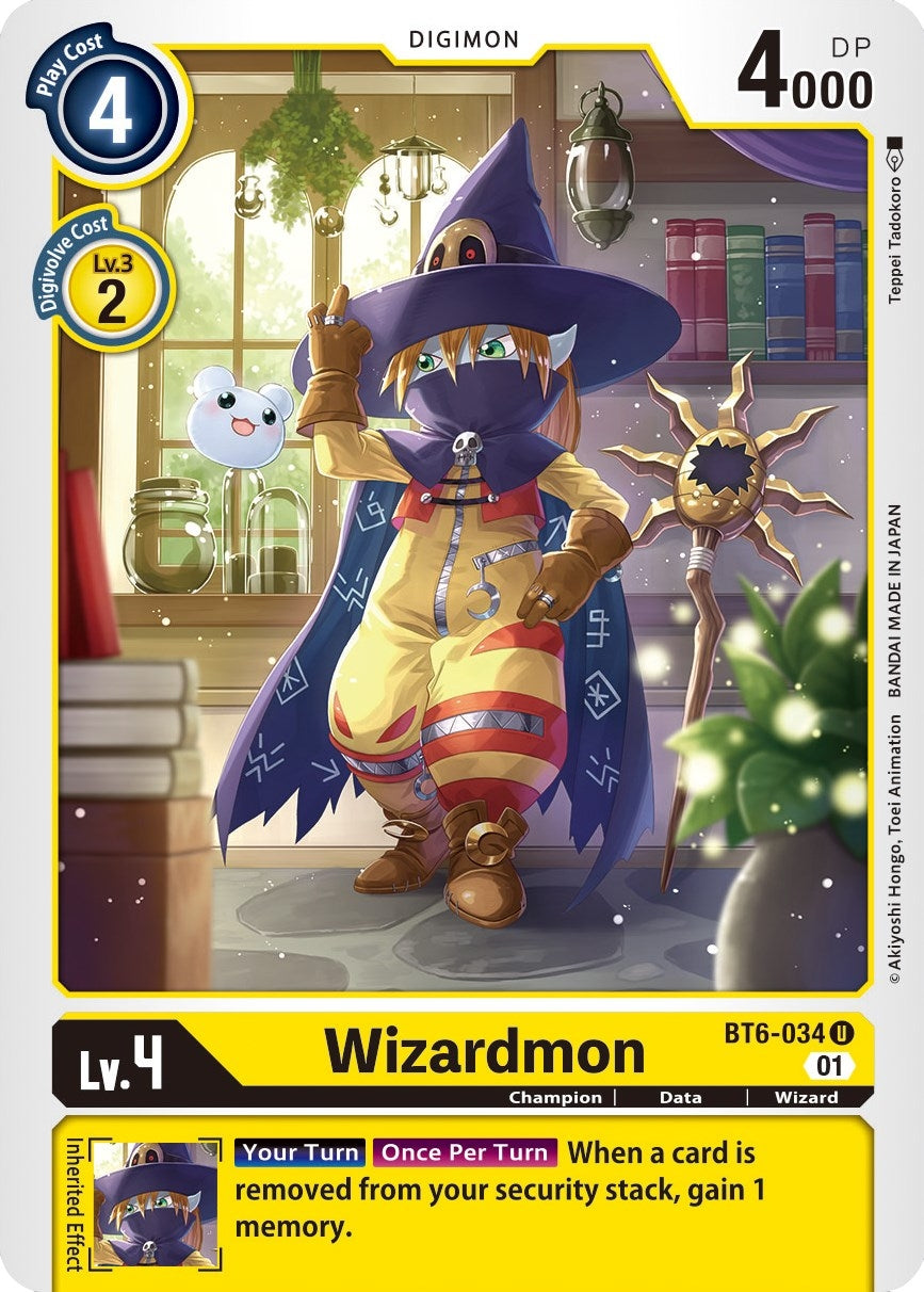 Image for Wizardmon (BT6-034 U) (BT06) - Digimon Card Game