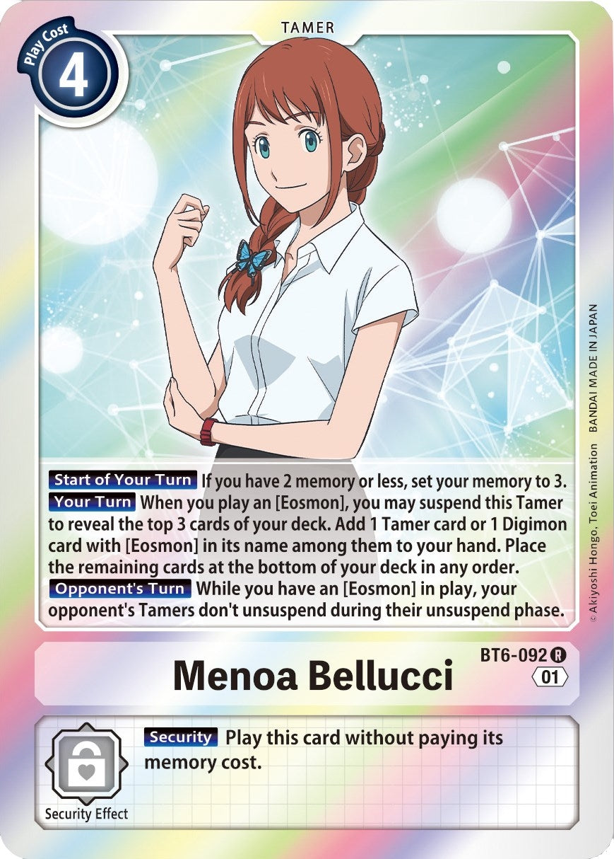 Image for Menoa Bellucci (BT6-092 R) (BT06) - Digimon Card Game