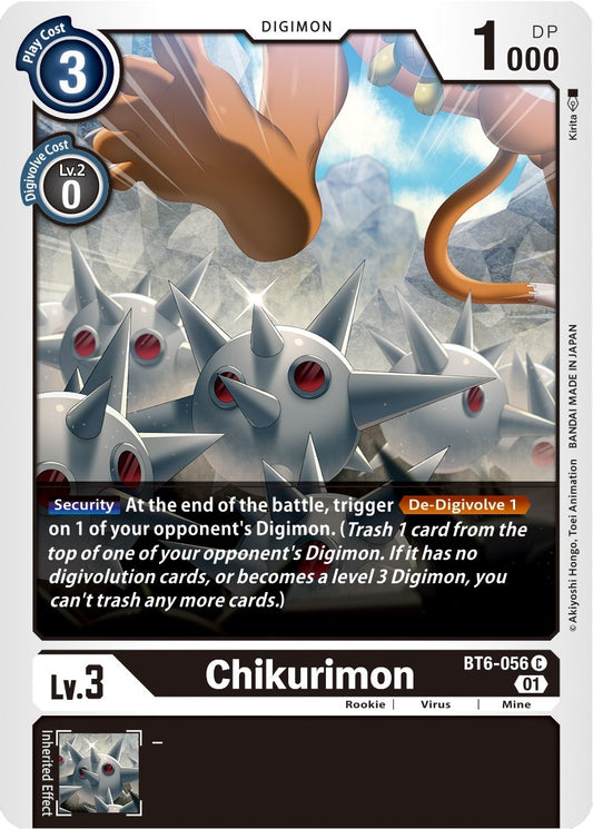 Image for Chikurimon (BT6-056 C) (BT06) - Digimon Card Game