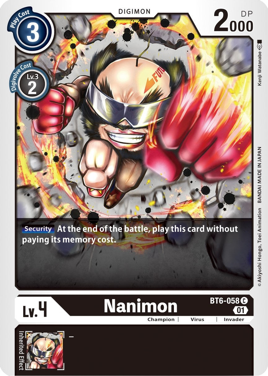 Image for Nanimon (BT6-058 C) (BT06) - Digimon Card Game