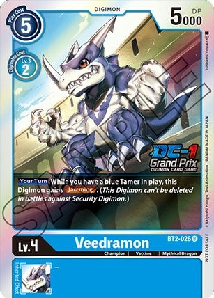 Image for Veedramon (DC-1 Grand Prix) (BT2-026 U) (BT01-03B) - Digimon Card Game