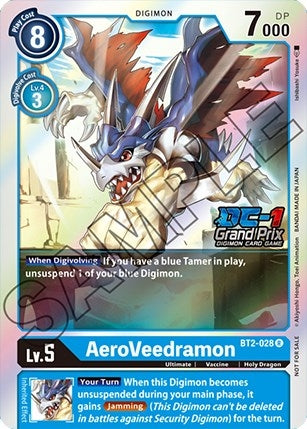 Image for AeroVeedramon (DC-1 Grand Prix) (BT2-028 R) (BT01-03B) - Digimon Card Game