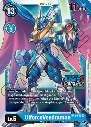 Image for UlforceVeedramon (DC-1 Grand Prix) (BT2-032 SR) (BT01-03B) - Digimon Card Game