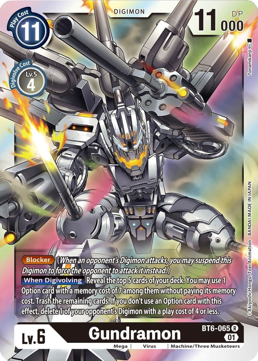 Image for Gundramon (BT6-065 R) (BT06) - Digimon Card Game
