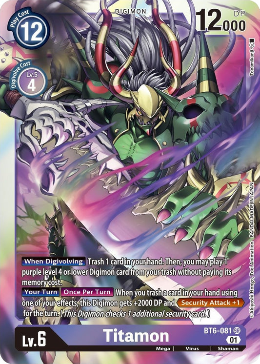 Image for Titamon (BT6-081 SR) (BT06) - Digimon Card Game
