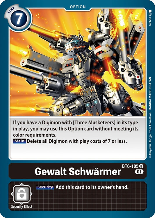 Image for Gewalt Schwarmer (BT6-105 U) (BT06) - Digimon Card Game