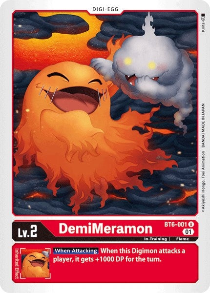 Image for DemiMeramon (BT6-001 U) (BT06) - Digimon Card Game