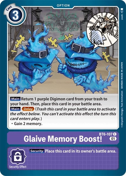 Image for Glaive Memory Boost! (BT6-107 C) (BT06) - Digimon Card Game