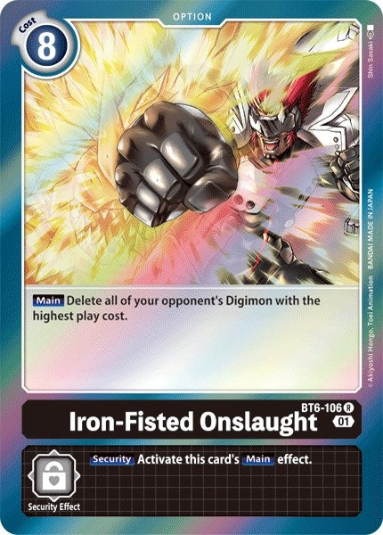 Image for Iron-Fisted Onslaught (BT6-106 R) (BT06) - Digimon Card Game