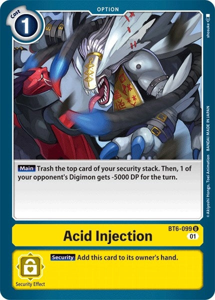 Image for Acid Injection (BT6-099 U) (BT06) - Digimon Card Game