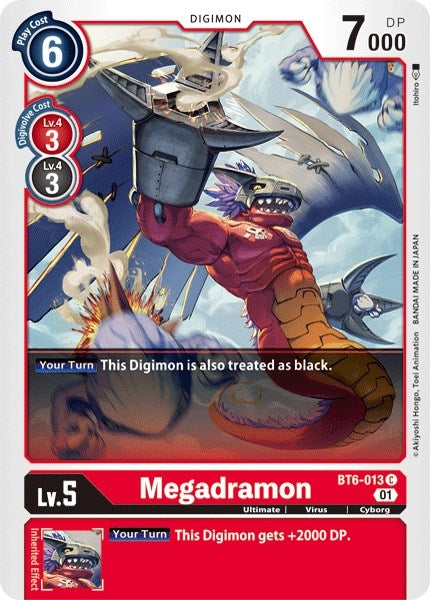 Image for Megadramon (BT6-013 C) (BT06) - Digimon Card Game