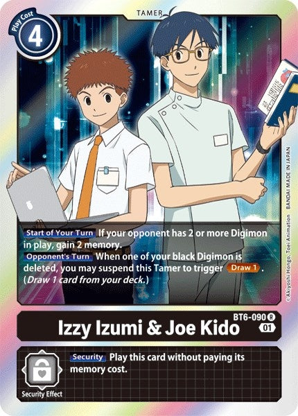 Image for Izzy Izumi & Joe Kido (BT6-090 R) (BT06) - Digimon Card Game