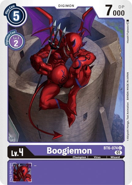 Image for Boogiemon (BT6-074 C) (BT06) - Digimon Card Game