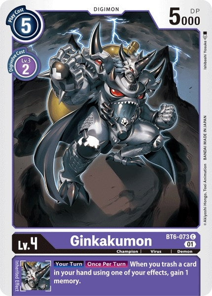 Image for Ginkakumon (BT6-073 C) (BT06) - Digimon Card Game