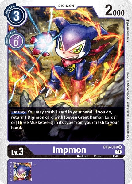 Image for Impmon (BT6-068 U) (BT06) - Digimon Card Game