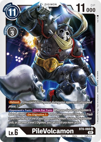 Image for PileVolcamon (BT6-066 U) (BT06) - Digimon Card Game