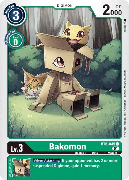 Image for Bakomon (BT6-045 C) (BT06) - Digimon Card Game