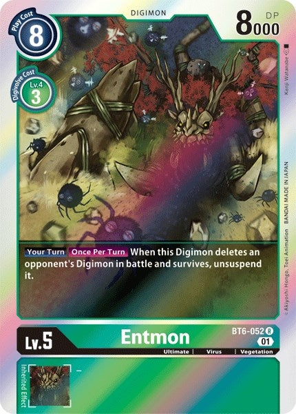 Image for Entmon (BT6-052 R) (BT06) - Digimon Card Game