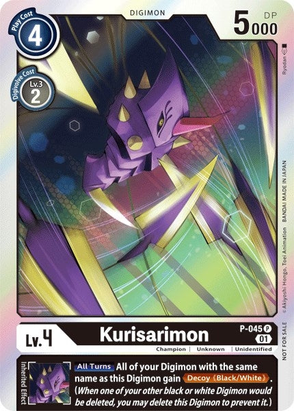 Image for Kurisarimon (P-045 P) (D-PR) - Digimon Card Game